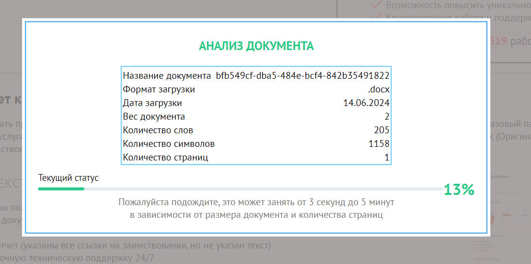 анализ документа антиплагиат киллер