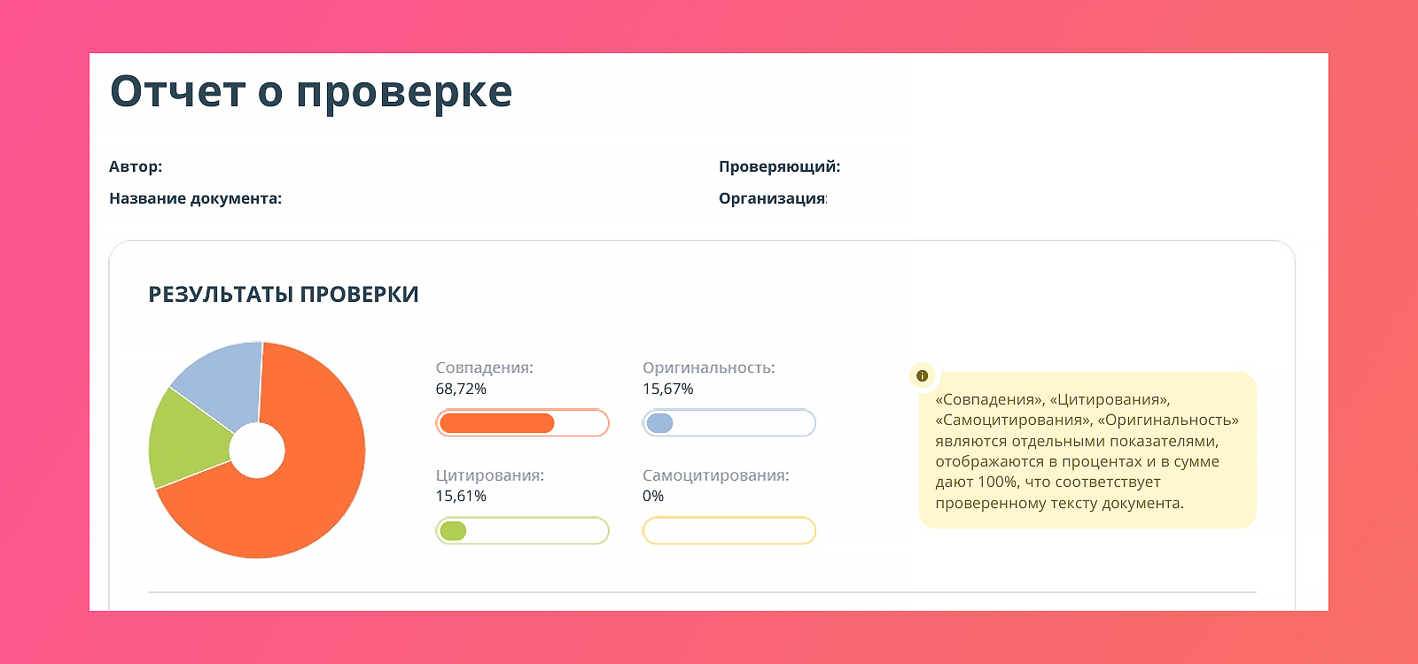 отчёт антиплагиат вуз