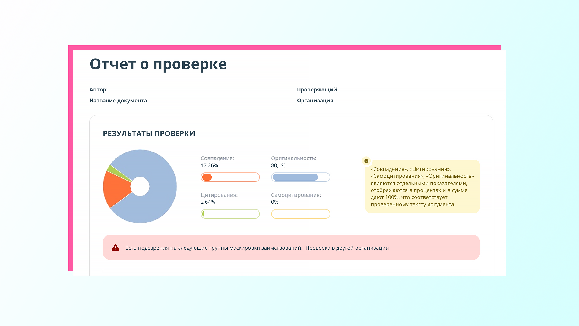 проверка в другой организации антиплагиат